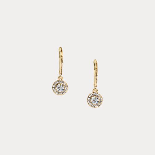 Pavé Gold-Plated Drop Earrings - Lauren - Modalova