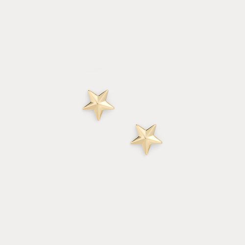 Gold-Plated-Brass Star Studs - Lauren - Modalova