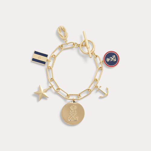 Plated Brass-Enamel Charm Bracelet - Lauren - Modalova