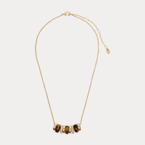 Pavé Gold-Plated Beaded Necklace - Lauren - Modalova