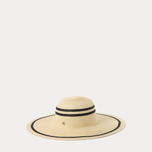 Striped Straw Sun Hat - Lauren - Modalova