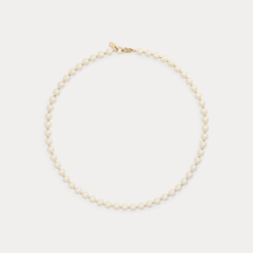 Gold-Plated Faux Pearl Necklace - Lauren - Modalova
