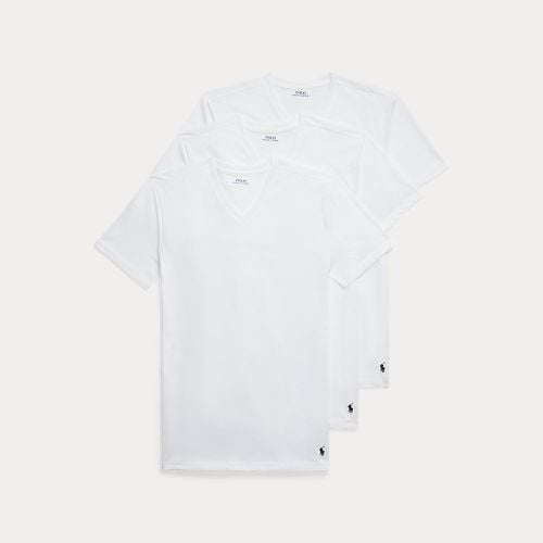 Cotton V-Neck Undershirt 3-Pack - Polo Ralph Lauren - Modalova