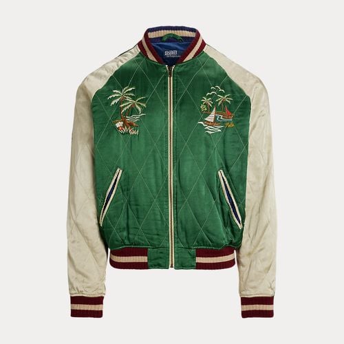 Embroidered Satin Jacket - Polo Ralph Lauren - Modalova