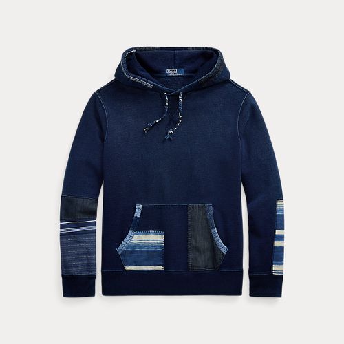 Indigo French Terry Patchwork Hoodie - Polo Ralph Lauren - Modalova