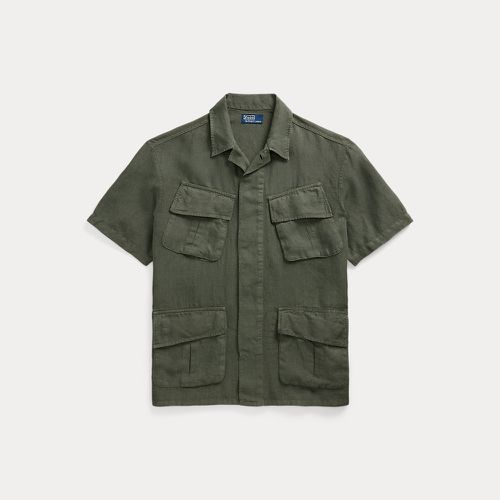 Garment-Dyed Slub Linen Overshirt - Polo Ralph Lauren - Modalova