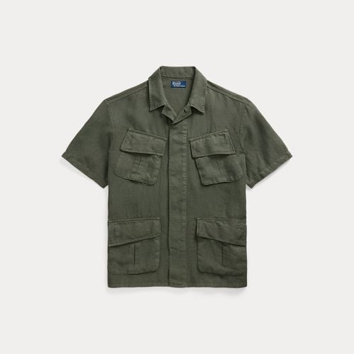 Garment-Dyed Slub Linen Overshirt - Polo Ralph Lauren - Modalova