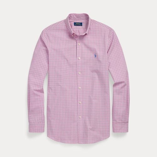 Custom Fit Checked Stretch Poplin Shirt - Polo Ralph Lauren - Modalova