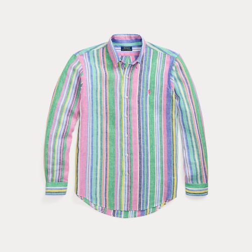 Custom Fit Striped Linen Shirt - Polo Ralph Lauren - Modalova