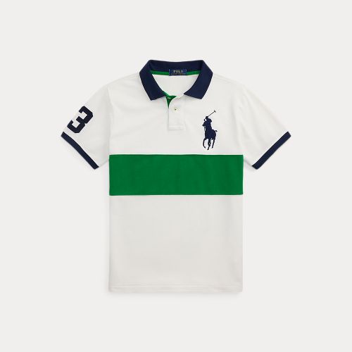 Custom Slim Fit Big Pony Mesh Polo Shirt - Polo Ralph Lauren - Modalova