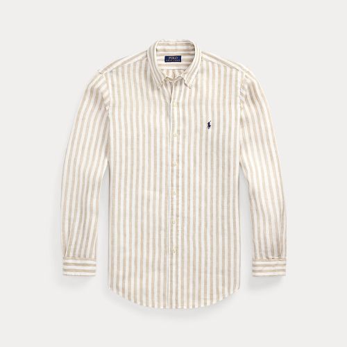 Custom Fit Striped Linen Shirt - Polo Ralph Lauren - Modalova