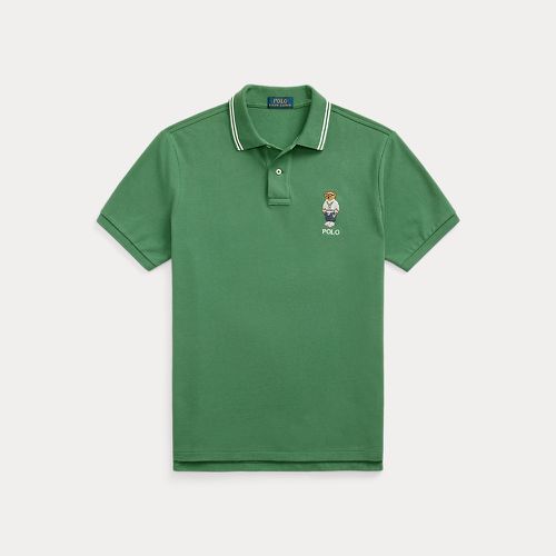 Custom Slim Polo Bear Mesh Polo Shirt - Polo Ralph Lauren - Modalova