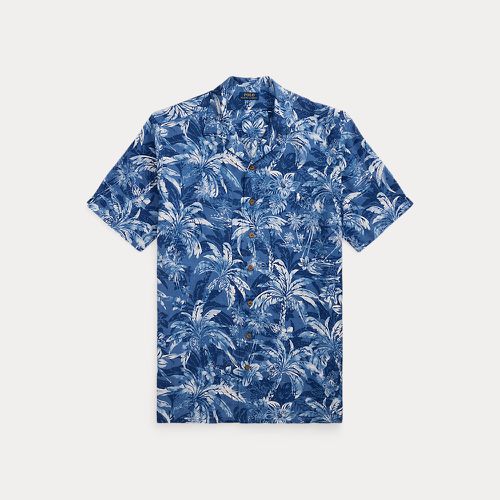 Tropical-Print Linen Camp Shirt - Big & Tall - Modalova