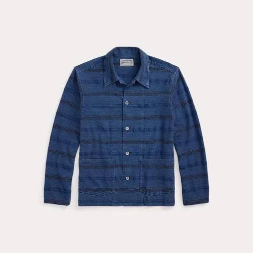 Indigo Striped Dobby Overshirt - RRL - Modalova