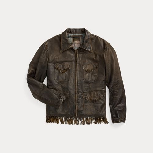 Fringe Leather Jacket - RRL - Modalova