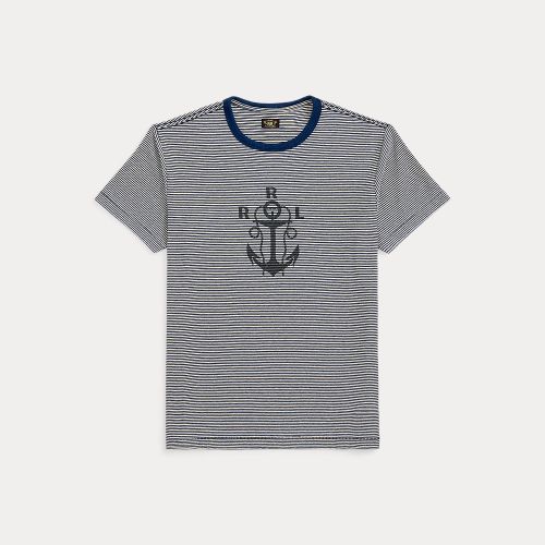 Striped Logo Jersey T-Shirt - RRL - Modalova