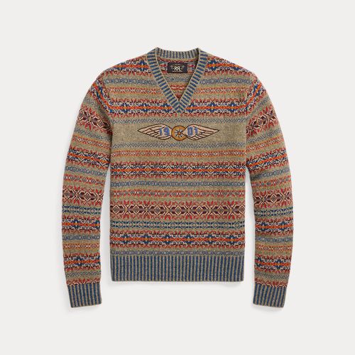 Hand-Embroidered Fair Isle Sweater - RRL - Modalova