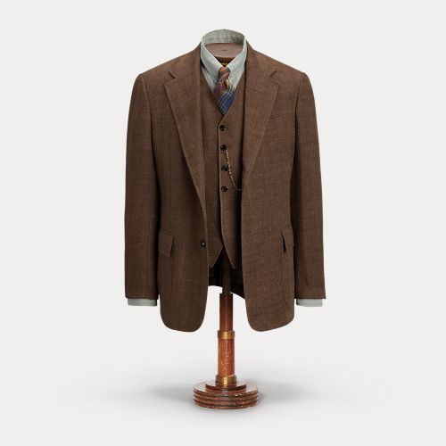 Linen Herringbone Suit Jacket - RRL - Modalova