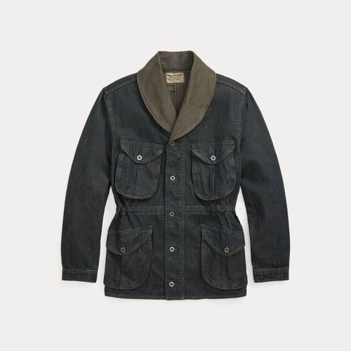 Indigo Cotton-Linen Denim Field Coat - RRL - Modalova
