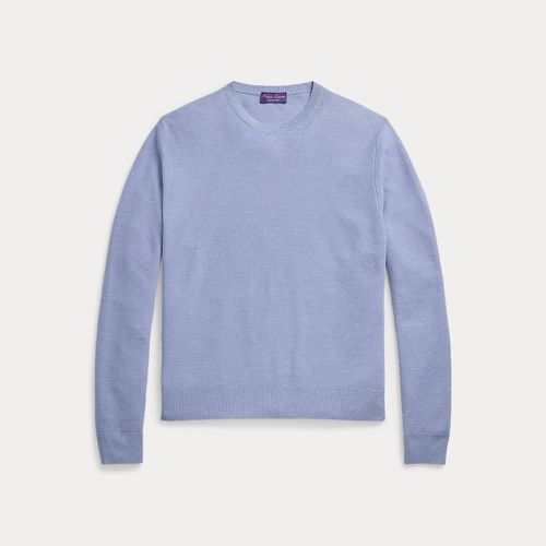 Piqué-Knit Silk-Linen Jumper - Purple Label - Modalova