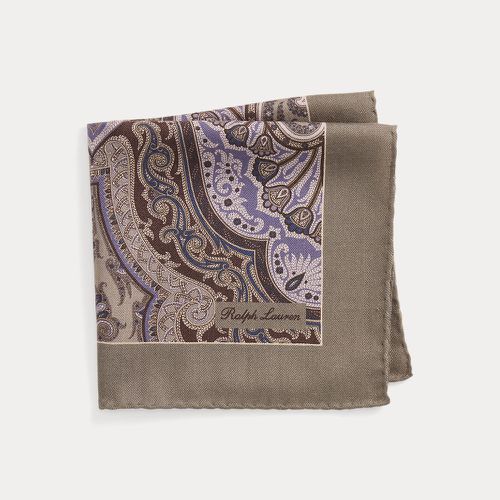 Paisley Cashmere-Silk Pocket Square - Purple Label - Modalova