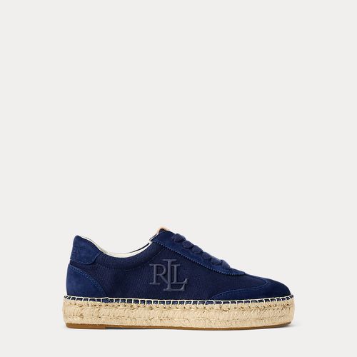 Luize Canvas & Suede Espadrille Trainer - Lauren - Modalova