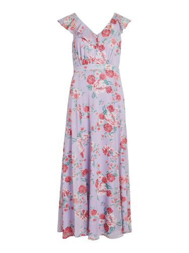 Floral Vestido Maxi - Vila - Modalova