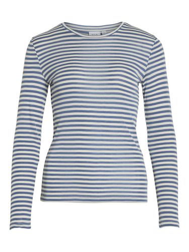 Striped Long Sleeved Top - Vila - Modalova