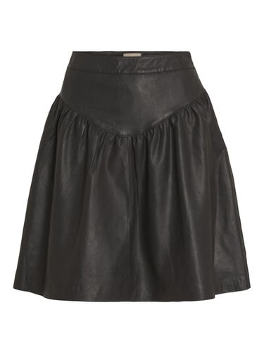 High Waist Leather Skirt - Vila - Modalova
