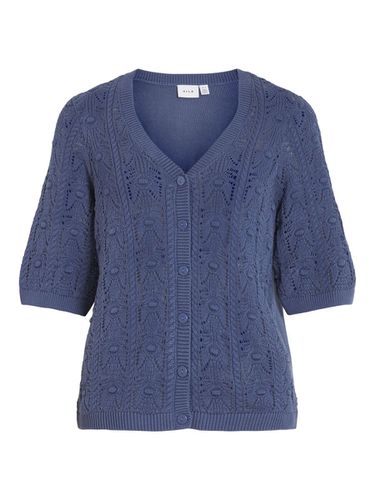 Sleeved Knitted Cardigan - Vila - Modalova
