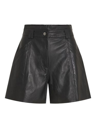 High Waist Leather Shorts - Vila - Modalova