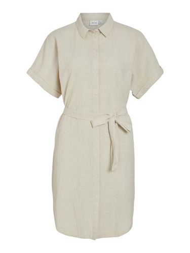 Short Sleeved Shirt Dress - Vila - Modalova