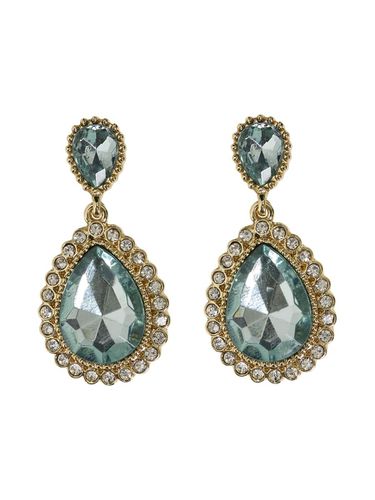 Diamond-look Drop Earrings - Vila - Modalova
