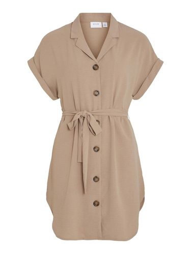 Short Sleeved Shirt Dress - Vila - Modalova