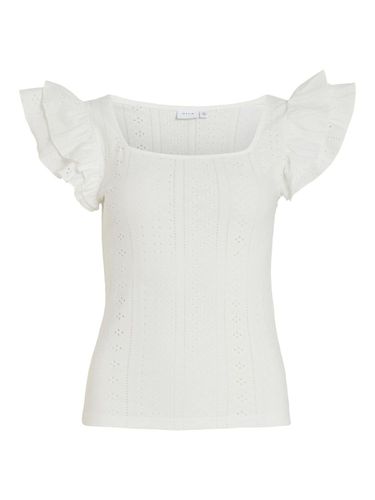 Square Neck Short Sleeved Top - Vila - Modalova