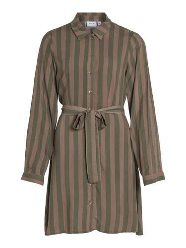 Short Striped Shirt Dress - Vila - Modalova