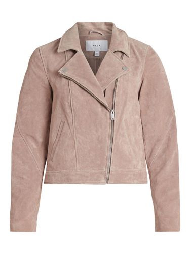 Suede Biker Jacket - Vila - Modalova