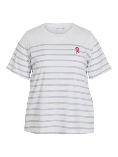 Curve - Striped T-shirt - Vila - Modalova