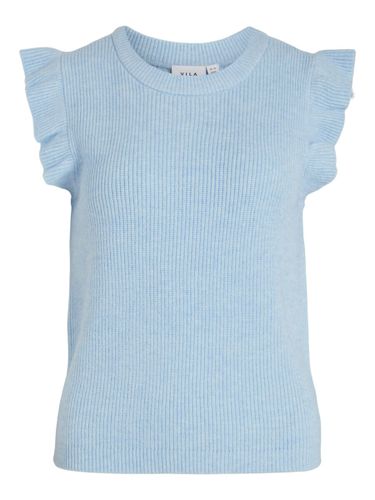 Flounce Knitted Vest - Vila - Modalova