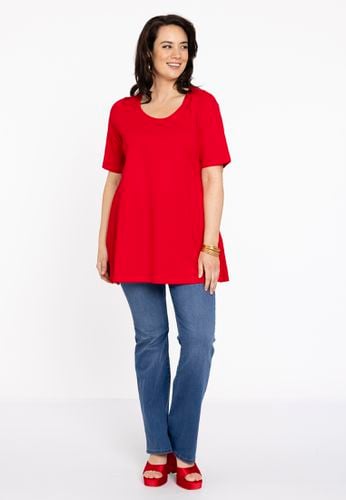 Tunic flare short sl COTTON - Basics (B) - Modalova