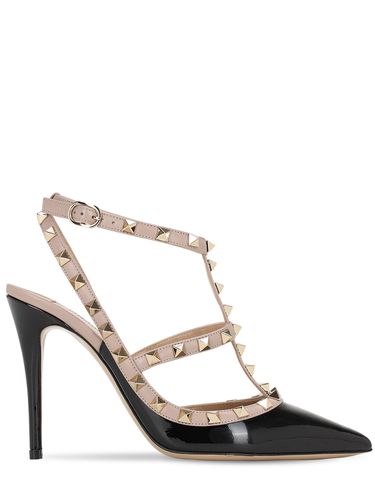 Zapatos "rockstud" De Charol Con Tachuelas 100mm - VALENTINO GARAVANI - Modalova