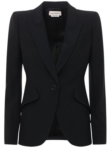 Chaqueta Ajustada De Crepé - ALEXANDER MCQUEEN - Modalova