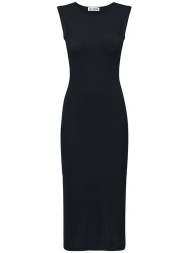 Fitted Stretch Jersey Midi Dress - JIL SANDER - Modalova