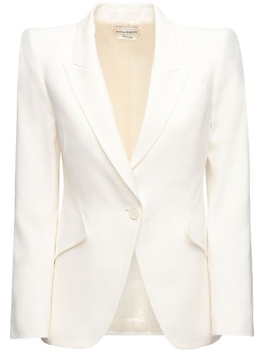 Blazer Aus Krepp - ALEXANDER MCQUEEN - Modalova