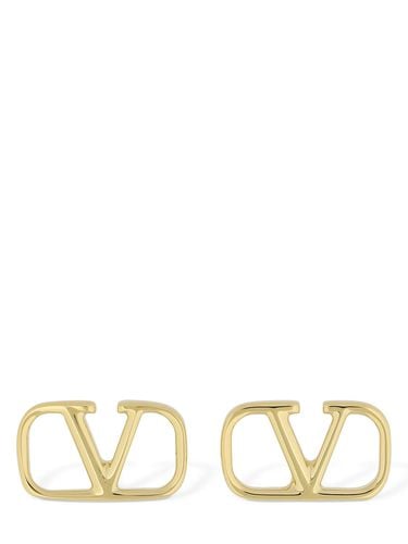 Pendientes Con Logo V 1.5cm - VALENTINO GARAVANI - Modalova