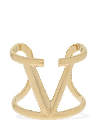 Brazalete Rígido Con Logo V - VALENTINO GARAVANI - Modalova