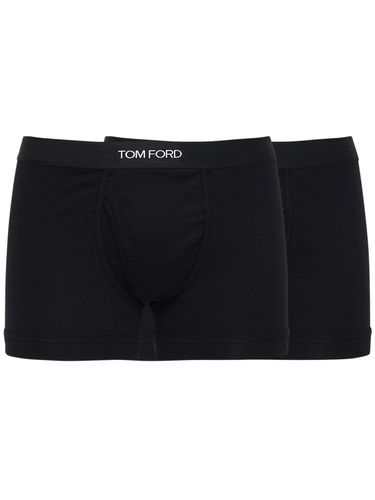 Pack De 2 Calzoncillos Boxer De Algodón - TOM FORD - Modalova