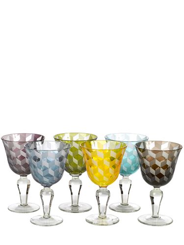 Set De 6 Copas De Vino Multicolor - POLSPOTTEN - Modalova