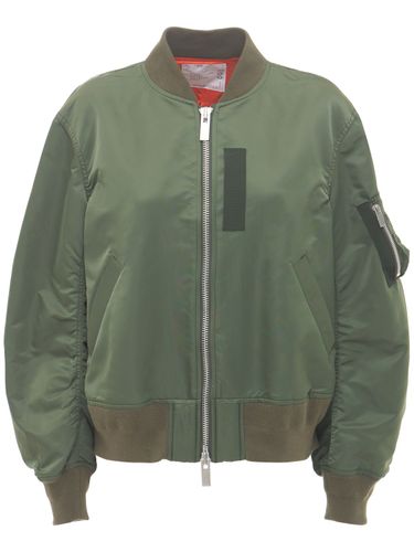 Bomber In Nylon Con Zip - SACAI - Modalova