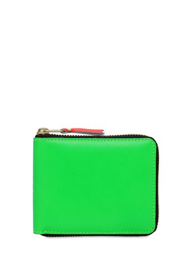 Brieftasche Aus Leder "super Fluo" - COMME DES GARÇONS WALLET - Modalova